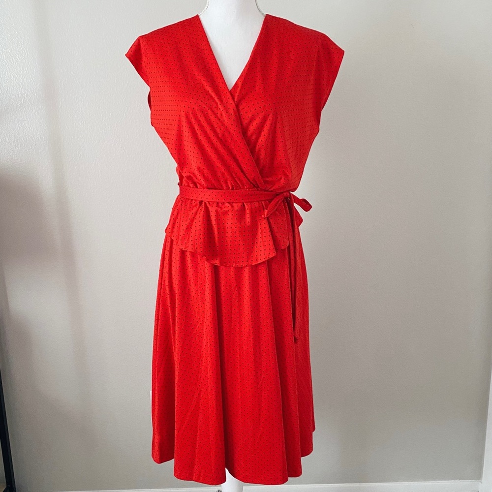 Vintage Red Polka Dot Dress